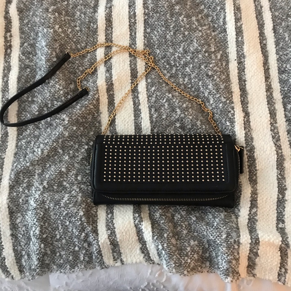Madison West Black/Gold Cross-body bag